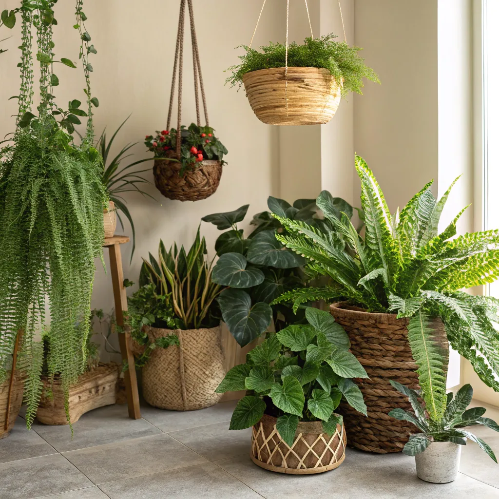 Indoor plant collection
